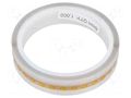 Tape: high temperature resistant; Thk: 0.07mm; 50%; amber; reel ANTISTAT ATS-053-1000