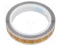 Tape: high temperature resistant; Thk: 0.07mm; 50%; amber; reel ANTISTAT ATS-053-1003