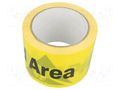 Tape: warning; L: 33m; W: 75mm ANTISTAT ATS-054-0007