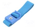 Wristband; ESD; Features: antialergic; blue; 1kΩ ANTISTAT ATS-066-0008