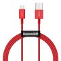 Baseus Superior USB - Lightning cable 2.4 A 1 m red (CALYS-A09), Baseus 6953156205437 6953156205437