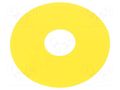 Warning plate; 22mm; 3SU1.5; -25÷70°C; Ømount.hole: 22mm; Ø: 75mm SIEMENS 3SU1900-0BC31-0AA0