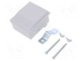 Enclosure: junction box; X: 80mm; Y: 90mm; Z: 48mm; ABS; light grey TEKO COLOR.5