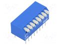 Switch: DIP-SWITCH; Poles number: 8; OFF-ON; 0.025A/24VDC; Pos: 2 ECE EPS108AZ