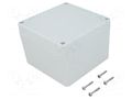 Enclosure: multipurpose; X: 105mm; Y: 105mm; Z: 75mm; ZP; light grey KRADEX ZP10510575JH-PC