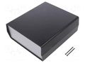 Enclosure: with panel; PCB is fastened in guides; EURO 93; ABS TEKO 936.9