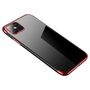 Clear Color Case Gel TPU Electroplating frame Cover for Xiaomi Mi 11 red, Hurtel 5907769325960 5907769325960