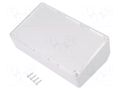 Enclosure: desktop; X: 161mm; Y: 95mm; Z: 64mm; ABS; light grey TEKO 115TP.5