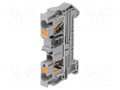 Splice terminal: rail; PT; 32A; 800V; for DIN rail mounting; grey PHOENIX CONTACT PT4