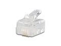 MODULAR CONNECTOR RJ11 6P4C, 50 pcs IN BLISTER 6P4C/B