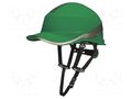 Protective helmet; Size: 55÷62mm; green; ABS; DIAMOND V UP; 1kV DELTA PLUS DEL-DIAM5UPVEFL