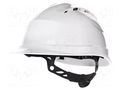 Protective helmet; adjustable; Size: 53÷63mm; white; QUARTZ UP IV DELTA PLUS DEL-QUARUP4BC