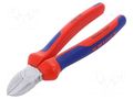 Pliers; side,cutting; ergonomic two-component handles; 180mm KNIPEX KNP.7005180