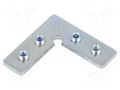 Connector 90°; natural; steel; FRAME14 TOPMET TOP-C3970030