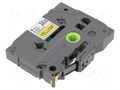 Tape; 6mm; 8m; yellow; Character colour: black; laminated,glued BROTHER BR-TZE611