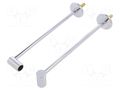Holder; chromium plated; 200mm; 2pcs; brass,steel TOPMET TOP-86180003
