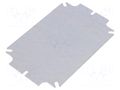 Mounting plate; steel; W: 88mm; L: 138mm; Thk: 1.5mm; Plating: zinc KRADEX ZMB150.100