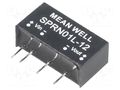 Converter: DC/DC; 1W; Uin: 4.75÷5.5VDC; Uout: 12VDC; Iout: 0÷84mA MEAN WELL SPRN01L-12