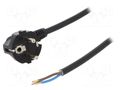 Cable; 3x1.5mm2; CEE 7/7 (E/F) plug angled,wires,SCHUKO plug PLASTROL W-97184