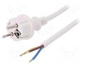 Cable; 3x2.5mm2; CEE 7/7 (E/F) plug,wires,SCHUKO plug; PVC; 3m PLASTROL W-97420