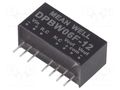Converter: DC/DC; 6W; Uin: 9÷36VDC; Uout: 12VDC; Uout2: -12VDC; SIP8 MEAN WELL DPBW06F-12