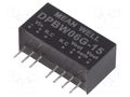 Converter: DC/DC; 6W; Uin: 18÷75VDC; Uout: 15VDC; Uout2: -15VDC; SIP8 MEAN WELL DPBW06G-15