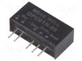 Converter: DC/DC; 1W; Uin: 21.6÷26.4VDC; Uout: 5VDC; Uout2: -5VDC MEAN WELL DPU01N-05