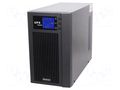 Power supply: UPS; 2.4kW; 3kVA; 230V; 425x190x325mm; 7Ah; Ubatt: 12V QOLTEC QOLTEC-53043