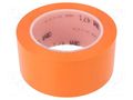 Tape: marking; orange; L: 33m; W: 50mm; Thk: 0.13mm; 2.5N/cm; 130% 3M 3M-471-50-33OR