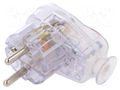 Connector: AC supply; male; plug; 2P+PE; 250VAC; 16A; for cable TIMEX-ELEKTRO AWA-LKBTR