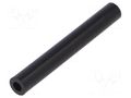 Spacer sleeve; cylindrical; polyamide; L: 60mm; Øout: 8mm; black DREMEC DR388/4.2X60