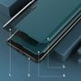 Eco Leather View Case Elegant Flip Cover Case with Stand Function Xiaomi Redmi K40 Pro + / K40 Pro / K40 / Poco F3 Orange, Hurtel 5907769324956