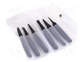 Tweezers-set; ESD; 6pcs. IDEAL-TEK IDL-K6PICF