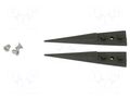 Kit of tips; Blade tip shape: sharp; Tweezers len: 40mm; ESD IDEAL-TEK IDL-A3CF