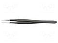 Tweezers; Blade tip shape: flat; Tweezers len: 120mm; ESD IDEAL-TEK IDL-2A.SA.NE.6