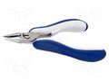 Pliers; smooth gripping surfaces,half-rounded nose; ESD; 130mm IDEAL-TEK IDL-ES6021.CR.BG