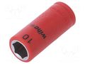 Socket; 6-angles,insulated,socket spanner; HEX 10mm; 1/4" WIHA WIHA.43095
