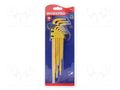 Wrench-set; Torx® with protection; Chrom-vanadium steel; 9pcs. Workpro WP-W022012WE