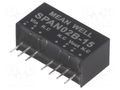 Converter: DC/DC; 2W; Uin: 18÷36VDC; Uout: 15VDC; Iout: 0÷134mA; SIP8 MEAN WELL SPAN02B-15