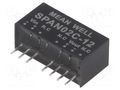 Converter: DC/DC; 2W; Uin: 36÷75VDC; Uout: 12VDC; Iout: 0÷167mA; SIP8 MEAN WELL SPAN02C-12