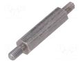 Screwed spacer sleeve; 20mm; Ext.thread: M3; hexagonal DREMEC TMM-M3X20/DR444