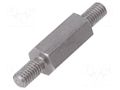 Screwed spacer sleeve; 15mm; Ext.thread: M4; hexagonal DREMEC TMM-M4X15/DR446