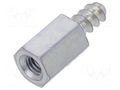 Screwed spacer sleeve; 8mm; Int.thread: M3; Ext.thread: ST3,3 DREMEC TFM-M3X8/224ST3.3