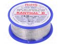Resistance wire; 19.1Ω/m; -100÷1300°C; 0.1kg; Øout: 0.3mm; FeCrAl KANTHAL KANTHAL-D-0.30/100
