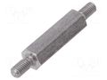 Screwed spacer sleeve; 18mm; Ext.thread: M3; hexagonal DREMEC TMM-M3X18/DR444