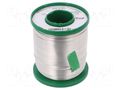 Tin; lead free; Sn99,3Cu0,7; 1.5mm; 1000g; reel; Flux: flux free CYNEL SN99C-15/1SOLID