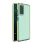 Spring Case clear TPU gel protective cover with colorful frame for Samsung Galaxy A72 4G yellow, Hurtel 5907769325410