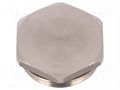 Stopper; M25; 1.5; IP68; stainless steel; V-INOX-NBR; Spanner: 30mm HUMMEL HUMMEL-1152250050