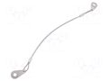 Retaining cable; with 2 mounting tabs; Plating: PVC; 200mm ELESA+GANTER GN111.2-200C-TR