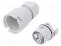 Connector: AC supply; screw terminal; female; 16A; 250V; ways: 2 AAG STUCCHI 3702/V2P